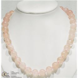 #36-STERLING SILVER MORGANITE NECKLACE