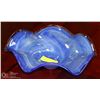 Image 1 : BLUE ART GLASS DISH