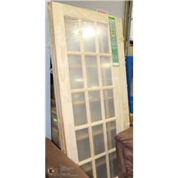 SET OF 7 ASSORTED SIZE PINE DOORS
