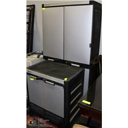 TWO ASSORTED HUSKY SHOP CABINETS