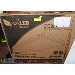 NEW MAX LED 2'X2' LED RECESSED TROFFER X2