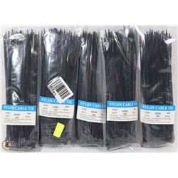 5 PKS OF 100 ZIP/CABLE TIES