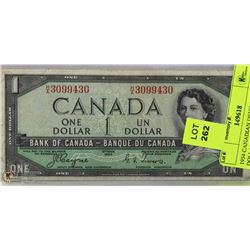 1954 CANADIAN DEVILS FACE $1 DOLLAR BILL