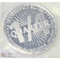 QUARTER OUNCE .999 SILVER COIN