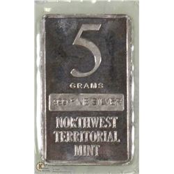 5 GRAM SILVER BAR