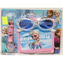 DISNEY FROZEN WATCH, WALLET AND GLASSES COMBO
