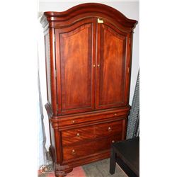 82"x44" TV/STEREO ARMOIRE WITH 3 DRAWERS IN BASE