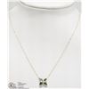 Image 1 : #44-14KT Y.GOLD ALEXANDRITE & DIAMOND NECKLACE