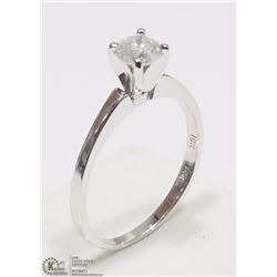 #50-10KT WHITE GOLD DIAMOND RING