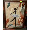 Image 1 : CUSTOM BALLERINA  MULTI-STONE ART, FRAMED