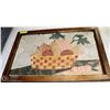 Image 1 : CUSTOM FRUIT BASKET  MULTI-STONE ART, FRAMED