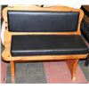 Image 1 : VINTAGE HALL BENCH WITH PADDED SEAT