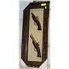 Image 1 : FRAMED REPLICA MUSKET DISPLAY - TWO MUSKETS