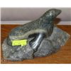 Image 1 : LARGE SOAPSTONE CARVING OF A SEAL