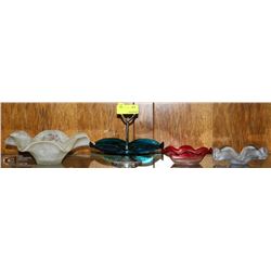 GROUP OF 4 ASSORTED ESTATE CANDY DISHES