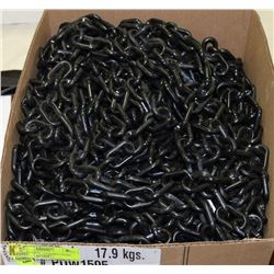 BOX OF PLASTIC GARDEN CHAIN