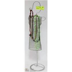 DECORATIVE 22 INCH TALL METAL JEWELLERY