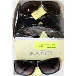 BOX OF NEW SUNGLASSES ON CHOICE