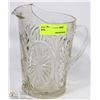 Image 1 : ESTATE CUT GLASS PITCHER