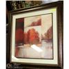 Image 1 : LARGE SHOWHOME FALL FOREST FRAMED PRINT