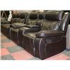 Image 1 : SALEM BLACK LEATHERETTE RECLINING DROP DOWN