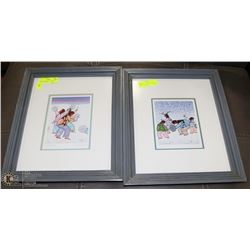 SET OF 2 ABORIGINAL PRINTS BY CECIL YOUNGFOX