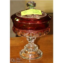 CRANBERRY CANDY DISH
