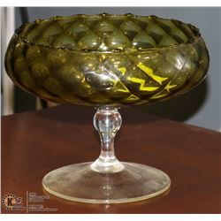GREEN GLASS BOWL