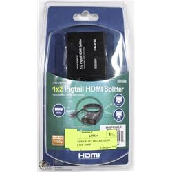 MONOPRICE 1X2 PIGTAIL HDMI SPLITTER 1080P