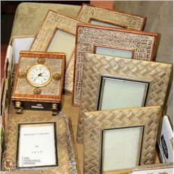 FLAT WITH MATCHING FRAMES,CLOCK AND FRAMED PICTURE