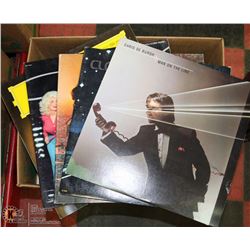 BOX OF APPROX 50 VINTAGE RECORDS