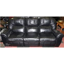 LEATHERETTE 3 SEAT DOUBLE RECLINER SOFA