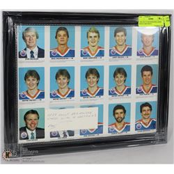 1984 UNCUT RED ROOSTER CARDS WITH 4 GRETZKY'S