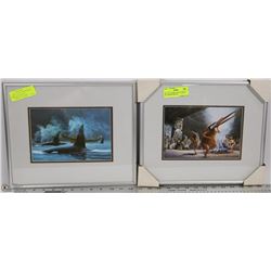 SET OF 2 FRAMED NATIVE PRINTS BY GORDON MILLER -