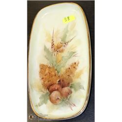 HANDPAINTED GERMAN BUTTER DISH