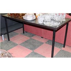 RECTANGLE METAL LEG TABLE