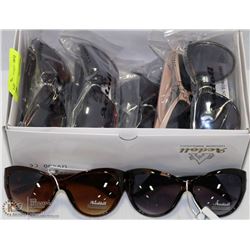 BOX OF NEW SUNGLASSES ON CHOICE
