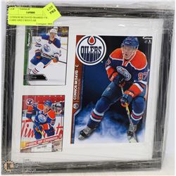 CONNOR MCDAVID FRAMED 5"X7" CARD AND 2 REGULAR