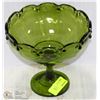 Image 1 : GREEN GLASS DISH