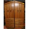 Image 1 : 2PC SOLID WOOD ARMOIRE