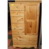 Image 1 : SOLID WOOD PINE ARMOIRE