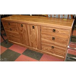 6 DRAWER AND 2 DOOR DRESSER 18"X65"X30"H