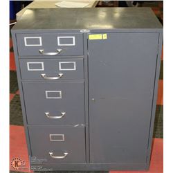 COLE-STEEL BANKERS CABINET WITH SAFE