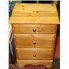 Image 1 : PINE 3 DRAWER NIGHT STAND