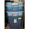 Image 1 : SET OF 4 RUBBERMAID ROUGHNECK STORAGE