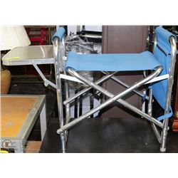 ALUMINUM RETRACTABLE GARDEN CHAIR WITH POUCHES