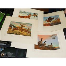 ESTATE COLLECTION OF 6 ASSORTED WILDLIFE PRINTS