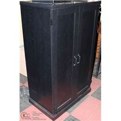 BLACK 2 DOOR CABINET