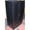 Image 1 : BLACK 2 DOOR CABINET