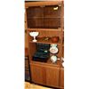 Image 1 : WALL CABINET WITH DOORS AND GLASS 30"X18"X78"H
